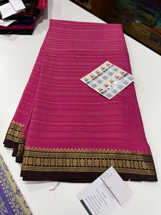 Pure Zari Mysore silk saree