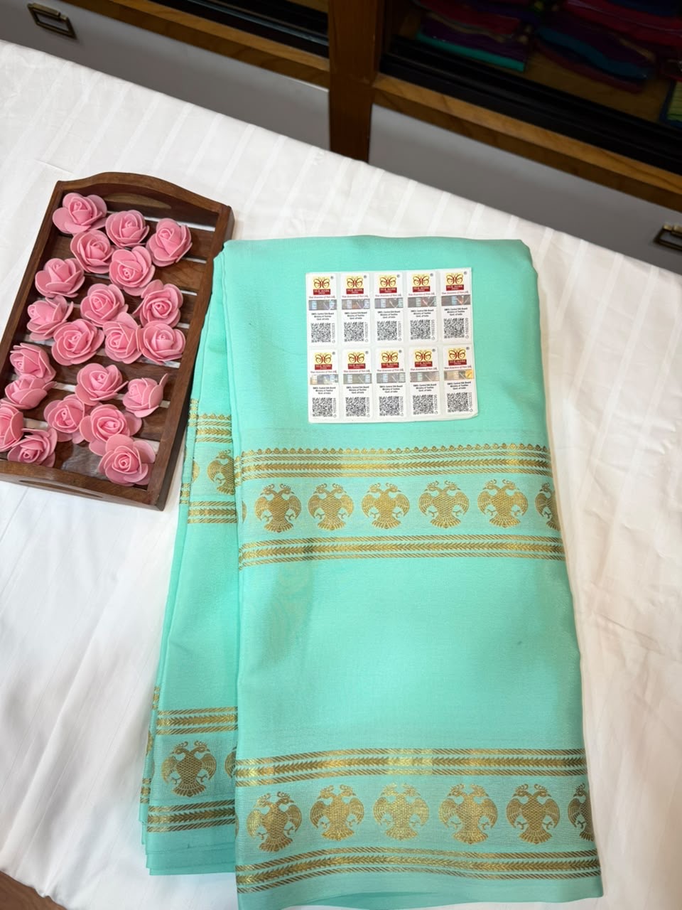 Mysore silk sarees self pattern