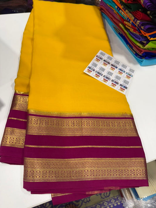 Bentex contrast Mysore silk sarees