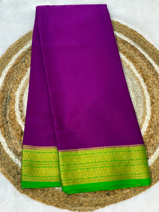 Contrast thick border sarees
