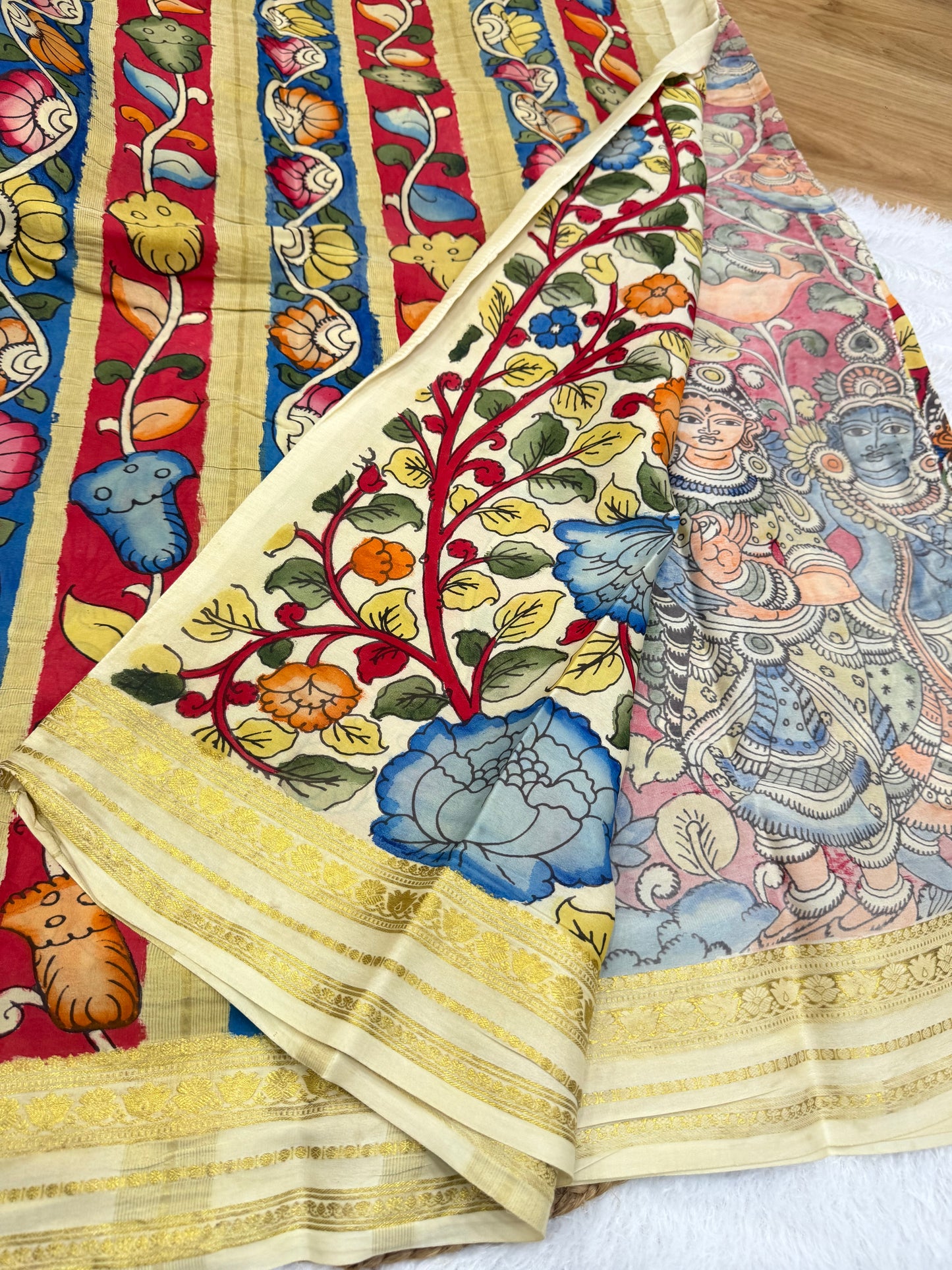 Kalamkari Mysore silk