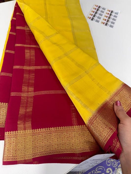 ❤️Traditional border in gold lace Zari Mysore silk sarees  ❤️