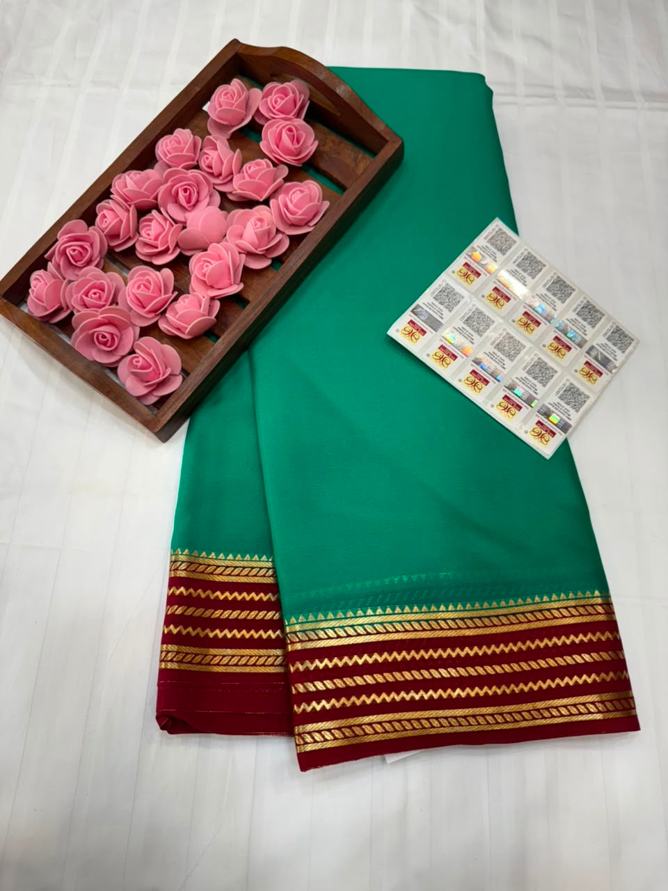 Mysore silk sarees light weight pattern