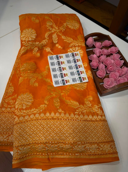 Khaddi Georgette sarees