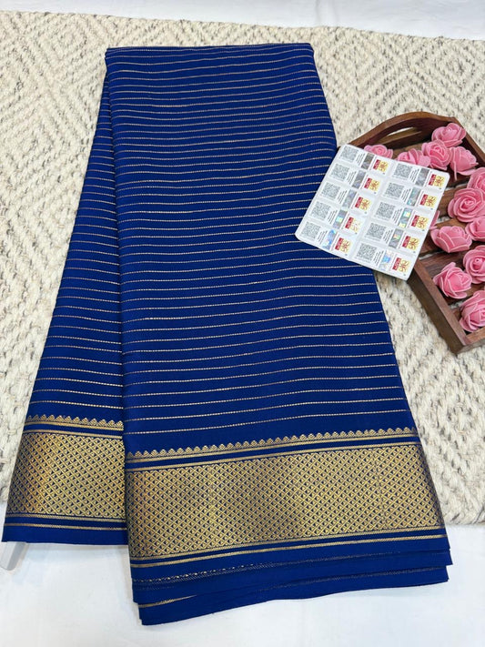 Mysore silk sarees self pattern
