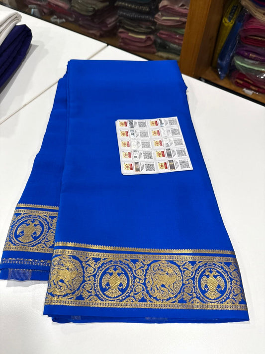 Self pattern Mysore silk Saress