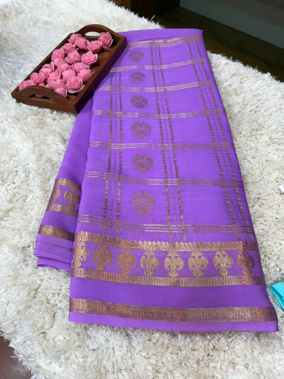 Mysore silk sarees self pattern