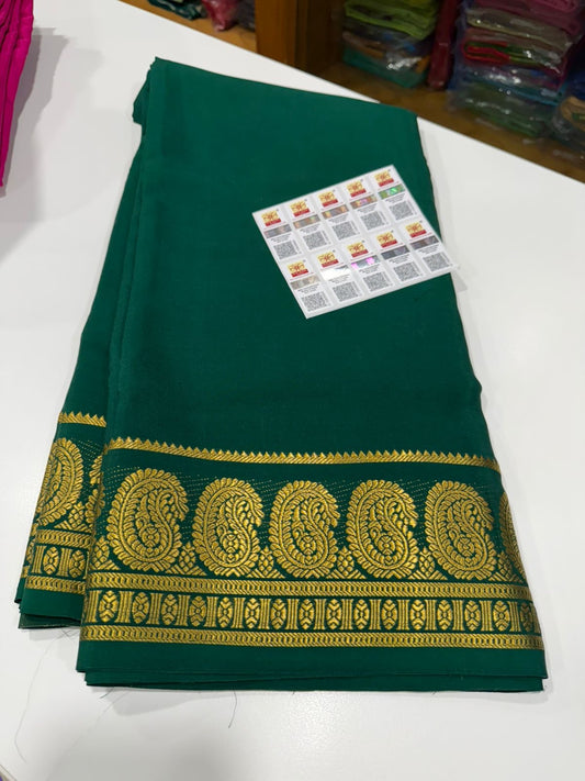 Mysore silk sareeMango border