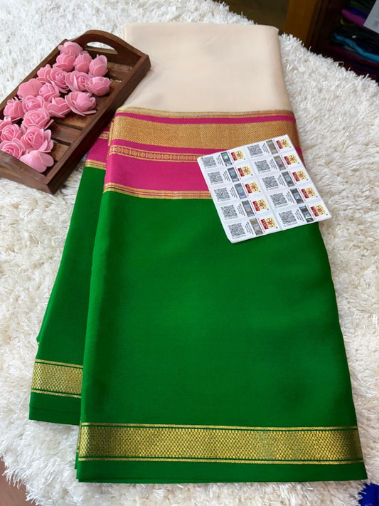 Mysore silk sarees 3D pattern