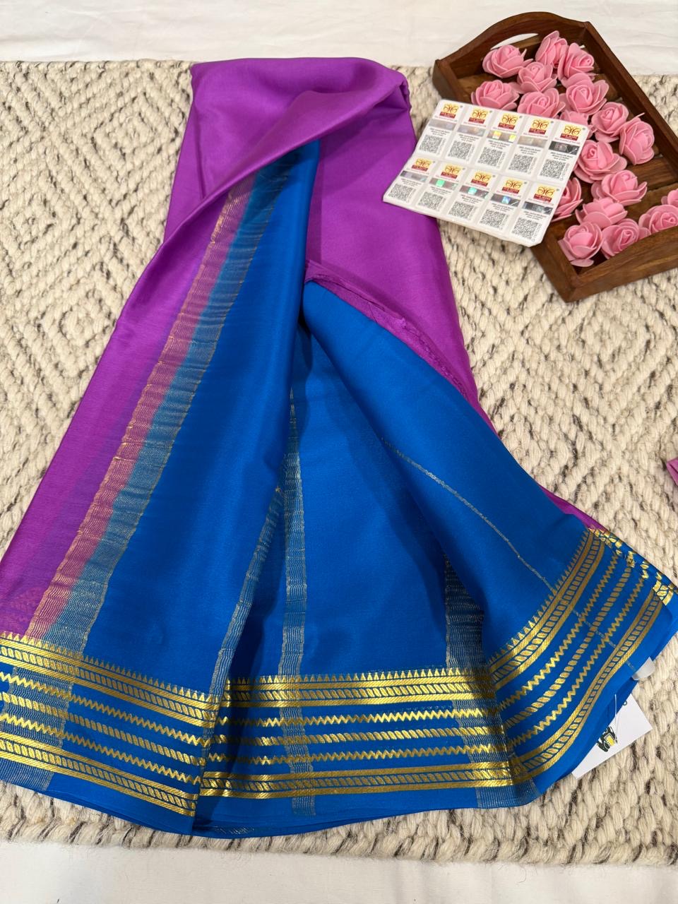 Mysore silk sarees light weight pattern
