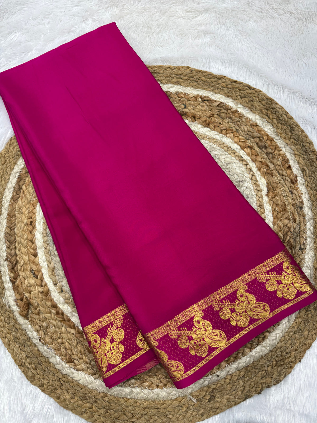 Mysore silk self border