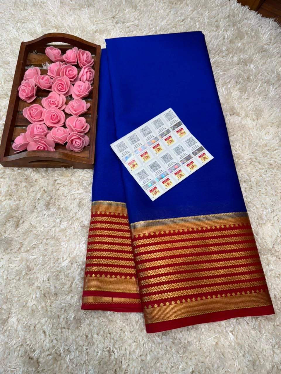 Mysore silk sarees light weight pattern