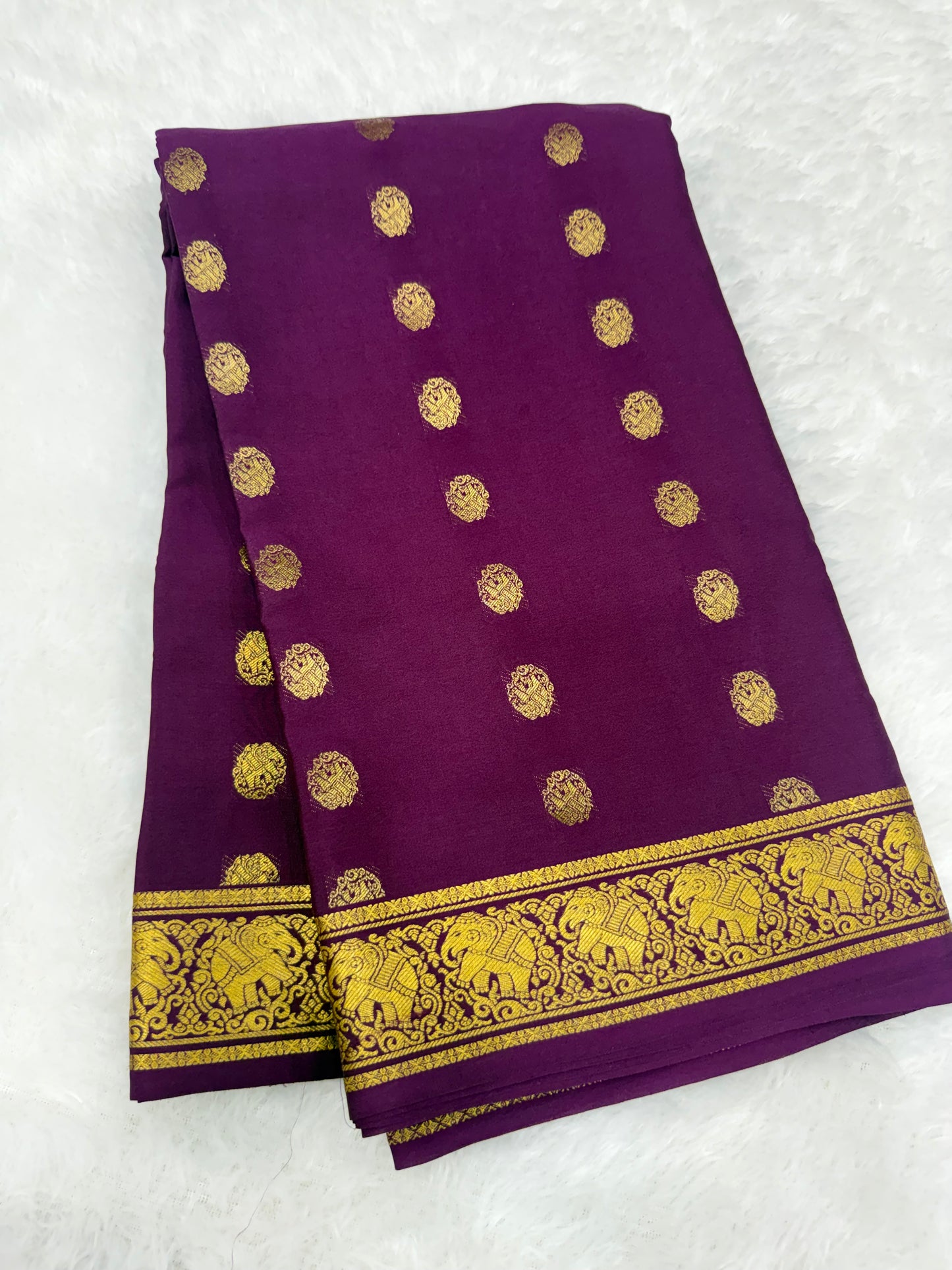 Elephant butta rich pallu