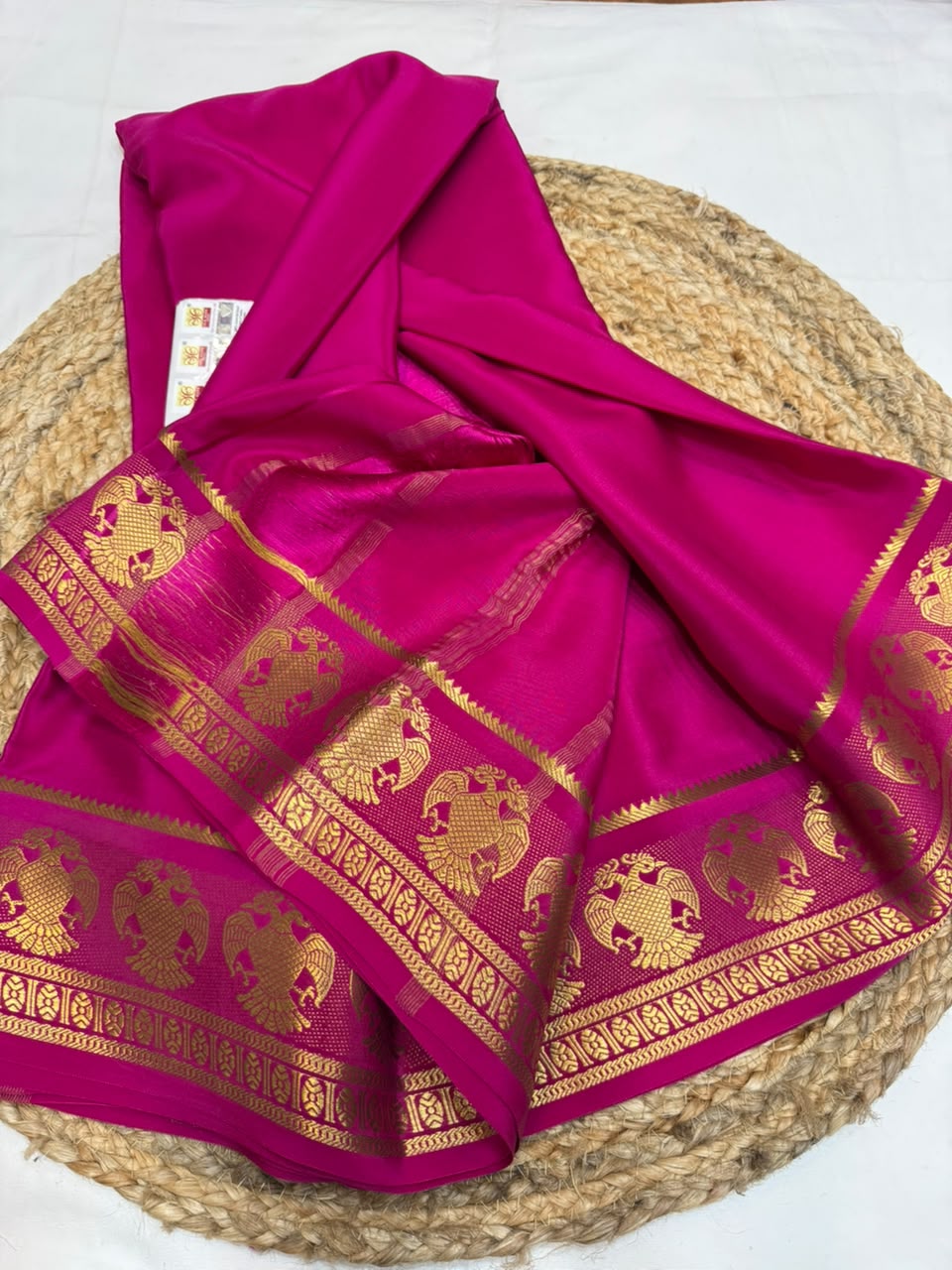 Mysore silk sarees self pattern