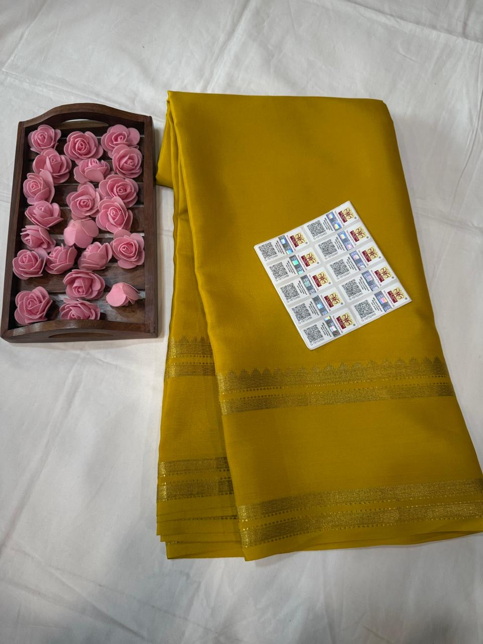 Mysore silk sarees self pattern