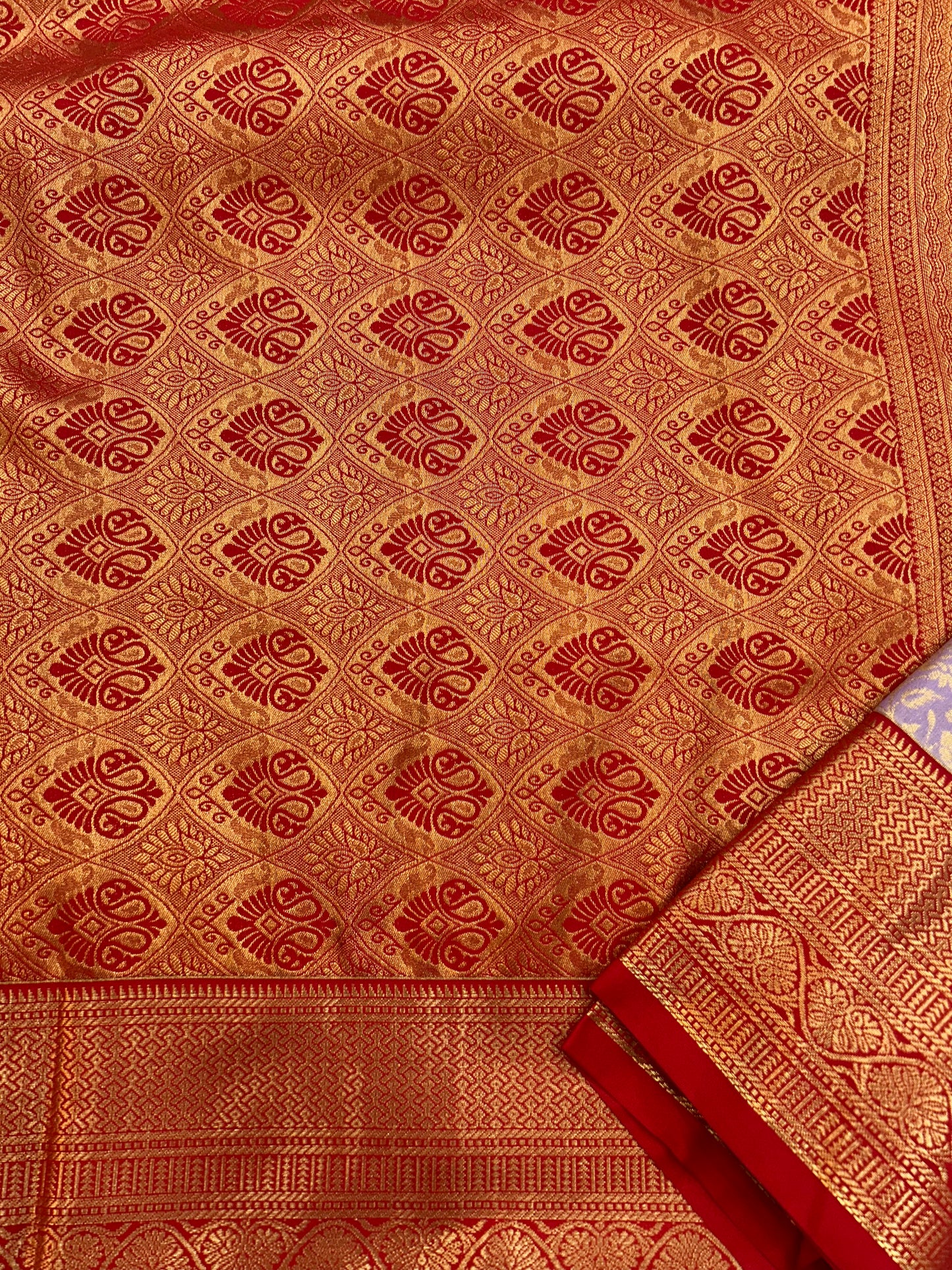 Semi silk floral butta saree
