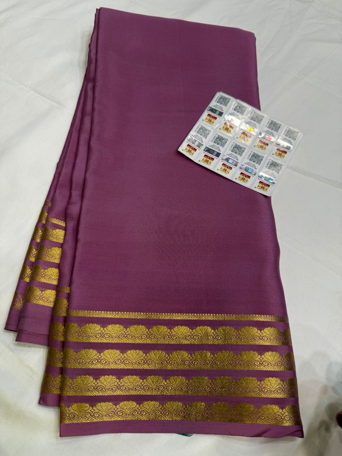 Mysore silk sarees self pattern