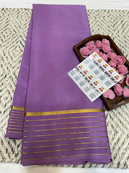 Mysore silk sarees self pattern