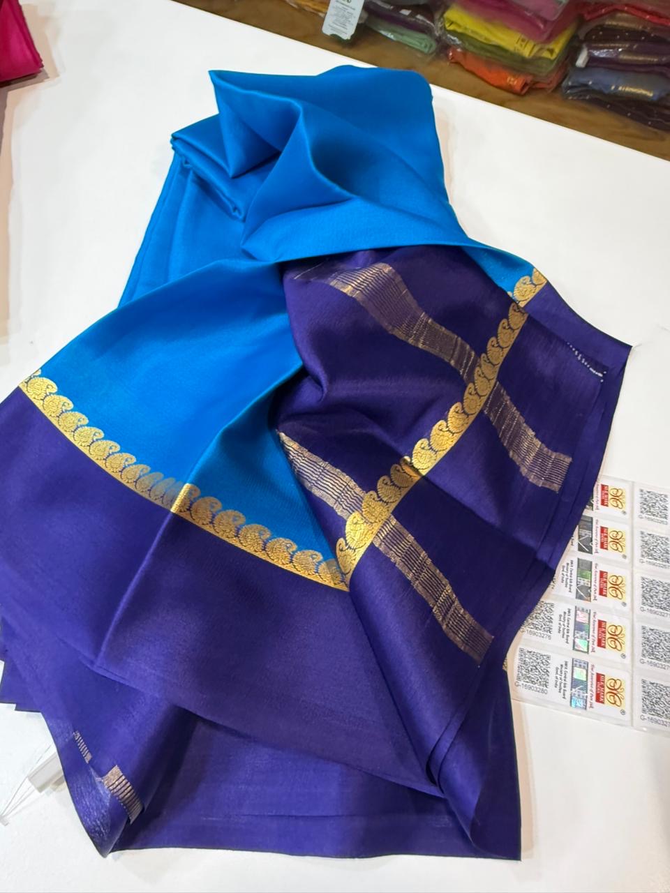 Mysore silk sarees light pattern