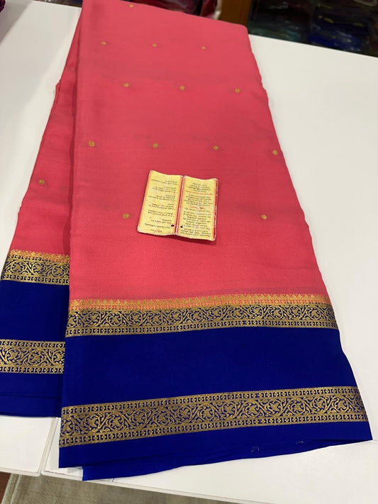 New Bentex pattern  mysore silk sarees with elegant color combination