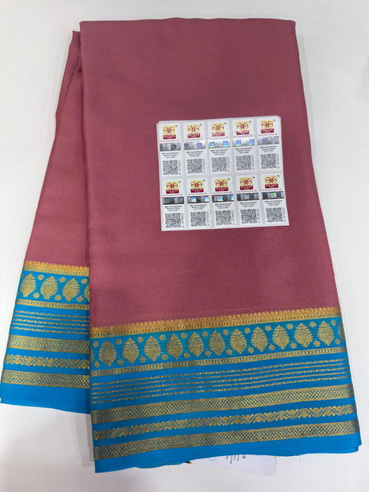 Thick border contrast sarees