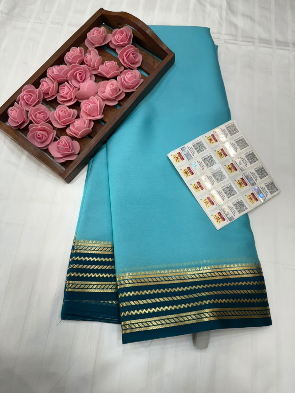 Mysore silk sarees light weight pattern