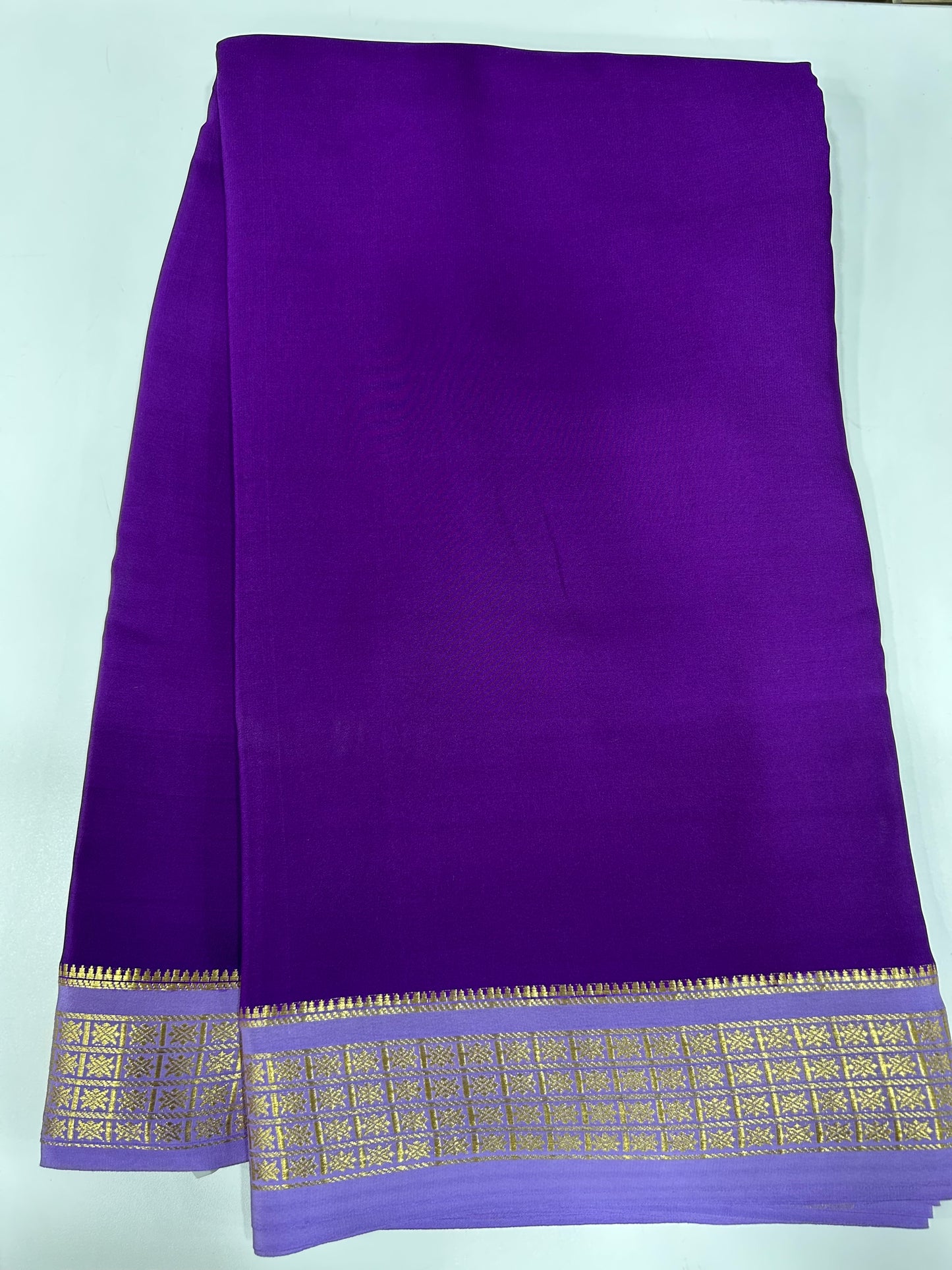 Contrast Mysore silk