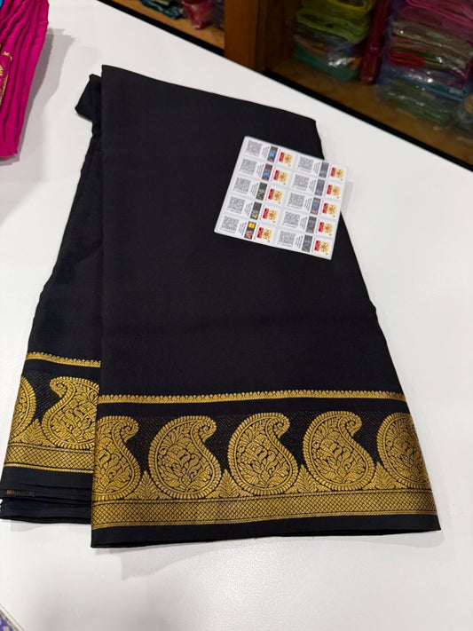 Mysore silk saree Mango border