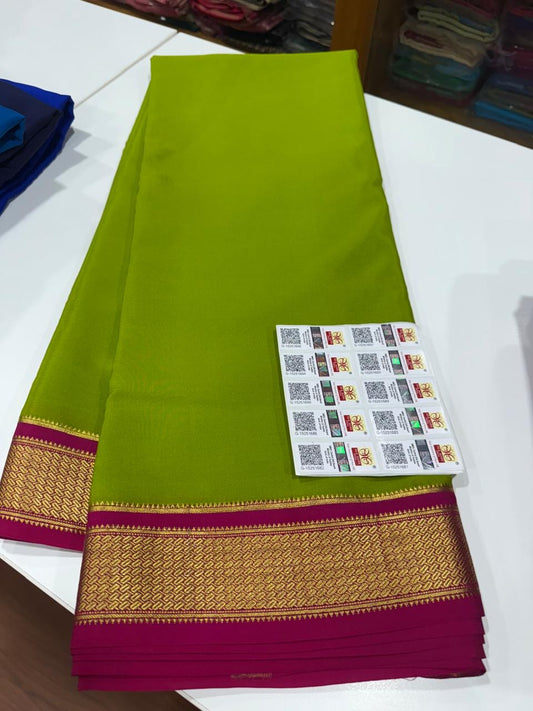 Mysore silk sarees with elegant color combinations