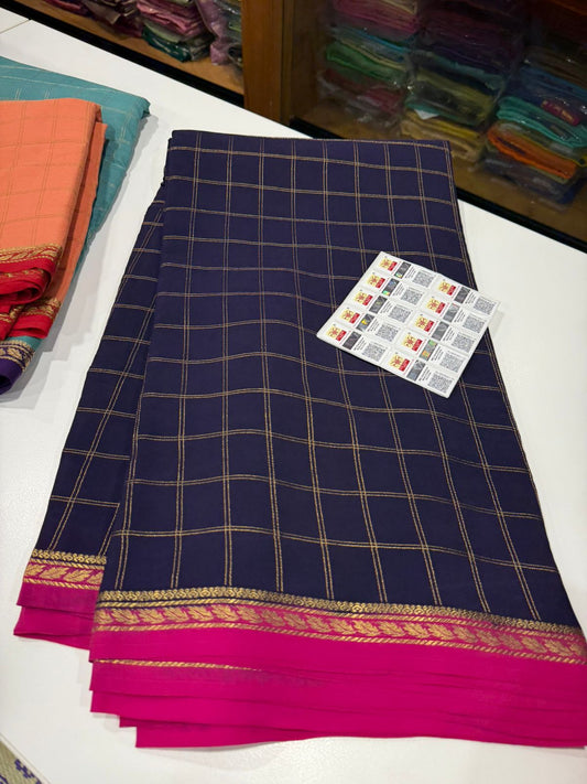 Pure Zari Mysore silk saree