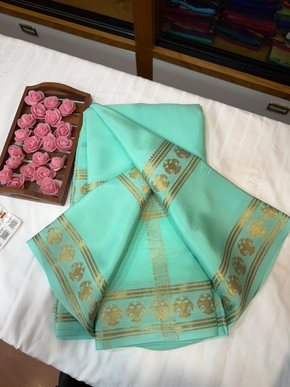 Mysore silk sarees self pattern