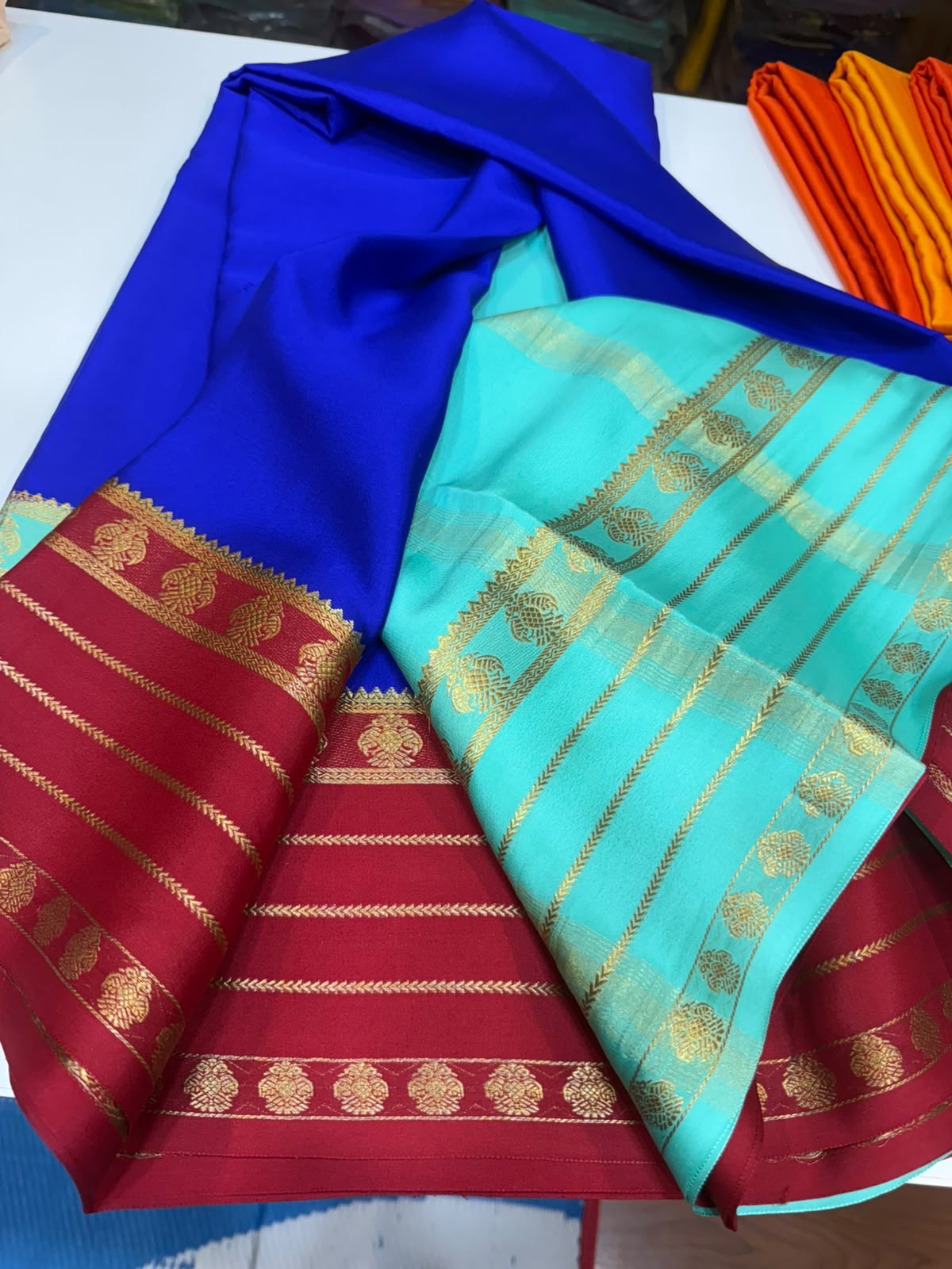 Mysore silk Sarees 3D pattern