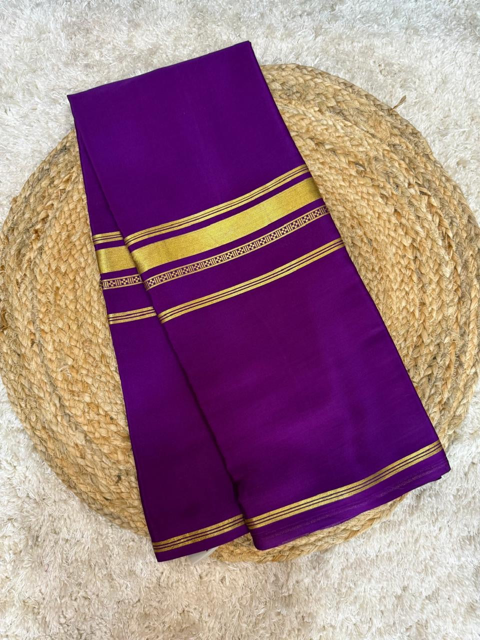 Mysore silk sarees self 3D pattern