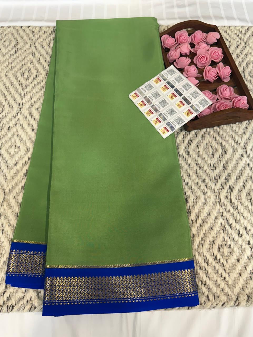 Mysore silk sarees contrast pattern