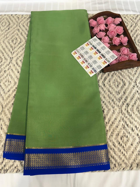 Mysore silk sarees contrast pattern