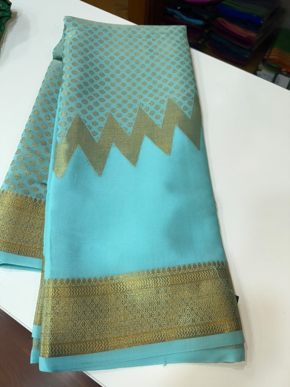 Mysore silk sarees self Butta pattern