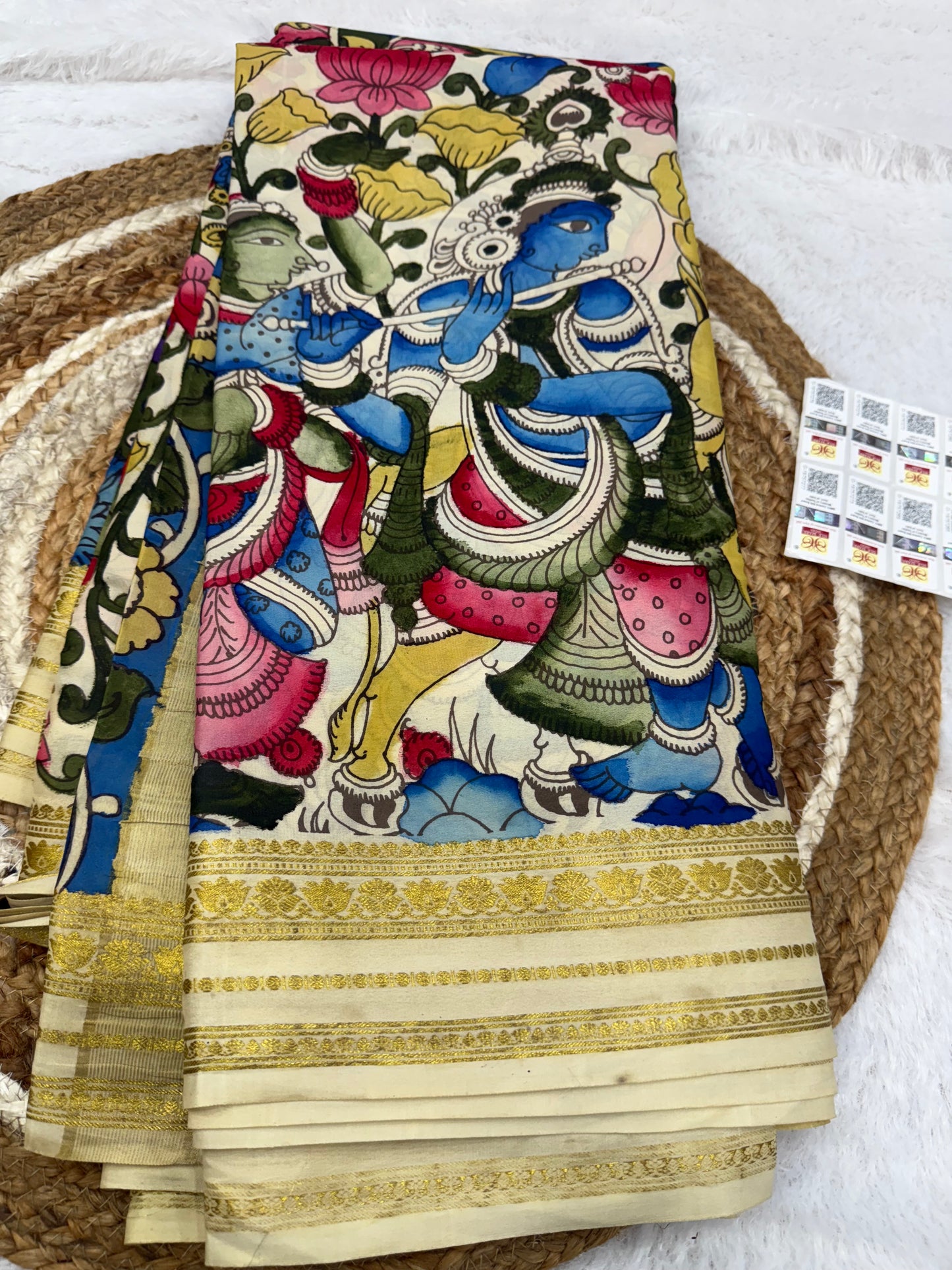 Kalamkari Mysore silk