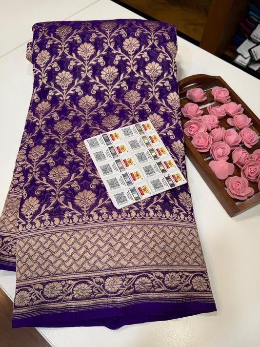 Khaddi Georgette sarees