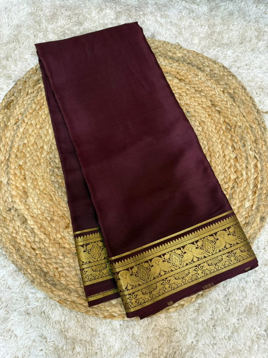 Mysore silk sarees self pattern