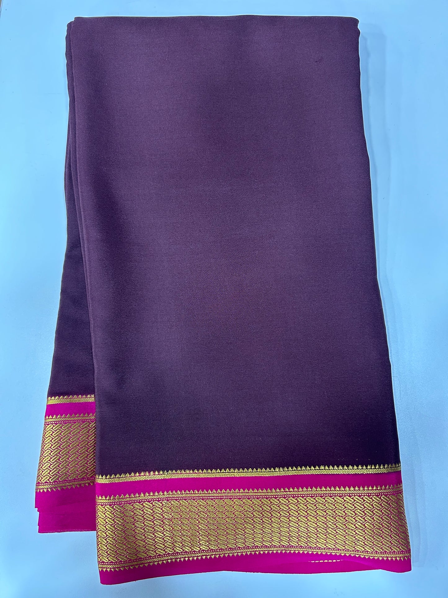 Contrast Mysore silk