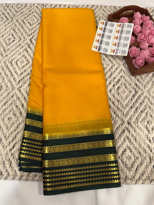 Mysore silk sarees light weight pattern
