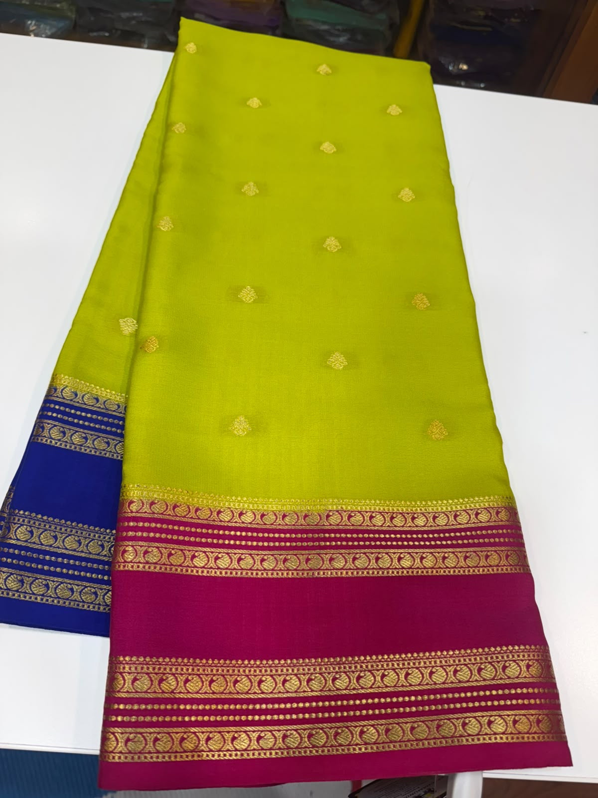 Mysore silk sarees 3D pattern