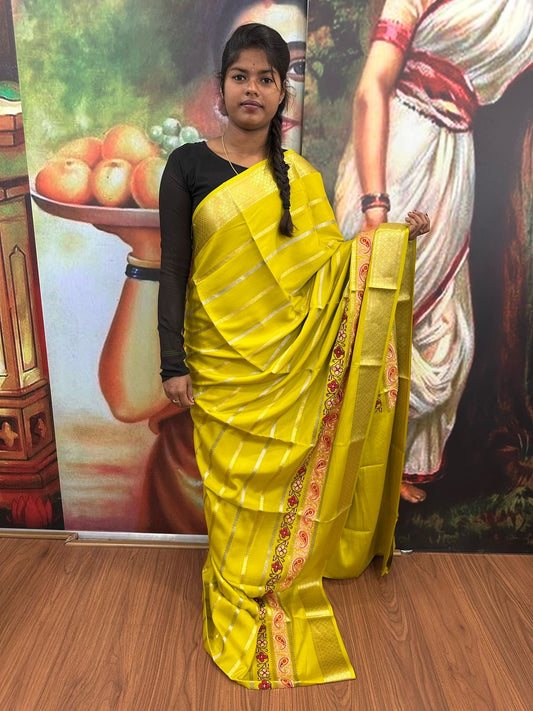 ❤️ Embroidery n Cutwork Mysore silk sarees ❤️