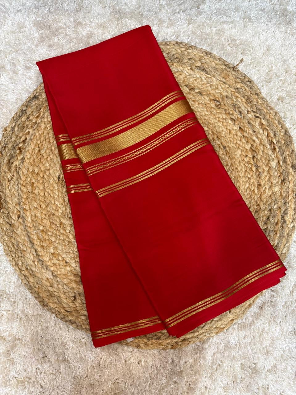 Mysore silk sarees self 3D pattern