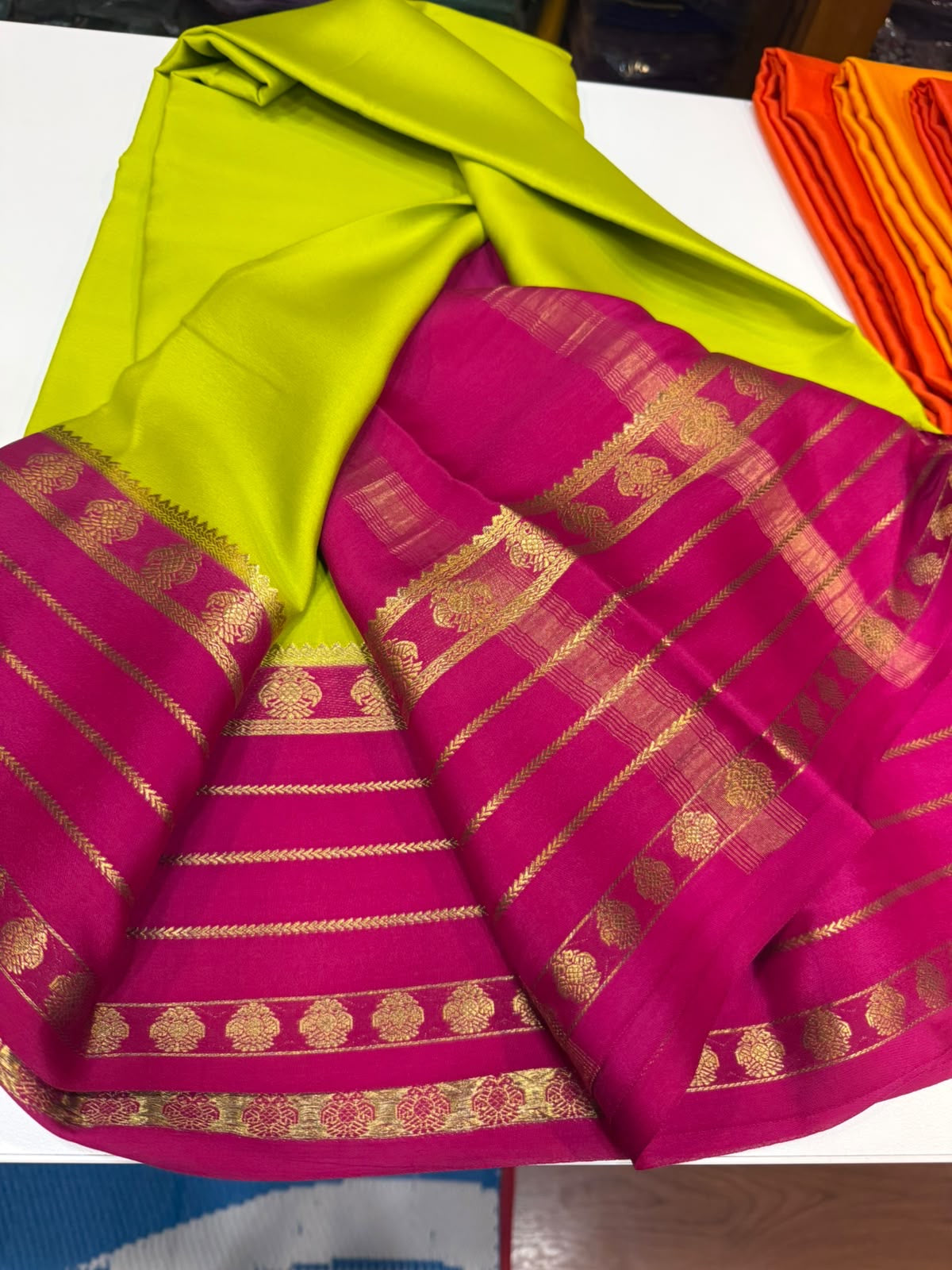 Mysore silk sarees 3D pattern