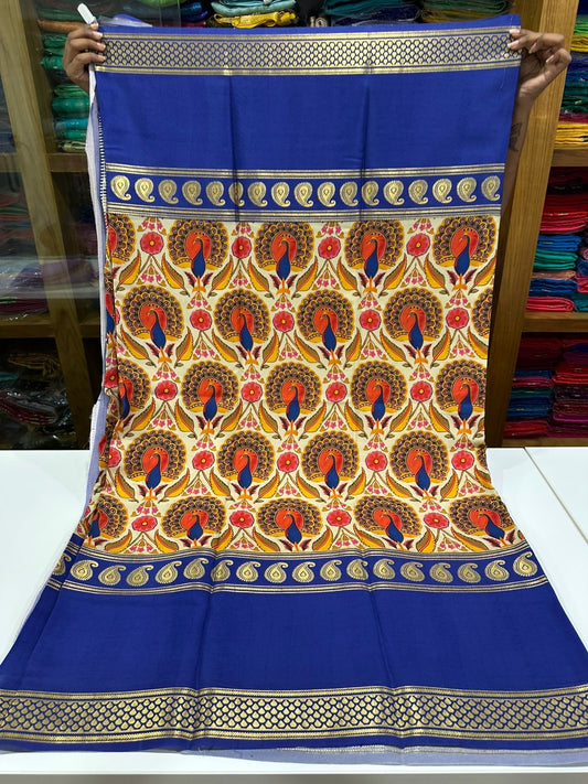 😍Digital print mysore silk sarees 😍