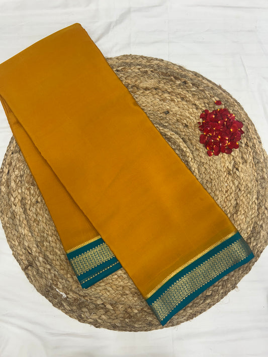 Mysore silk contrast