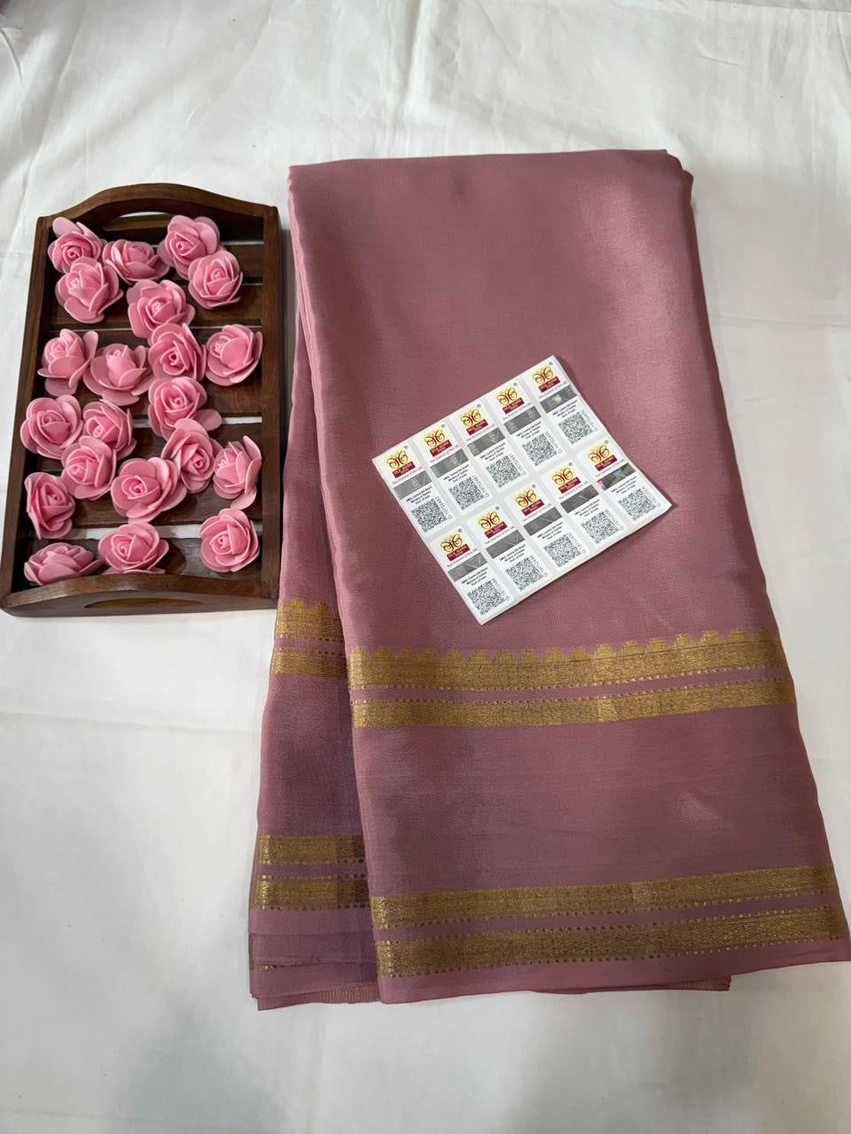Mysore silk sarees self pattern