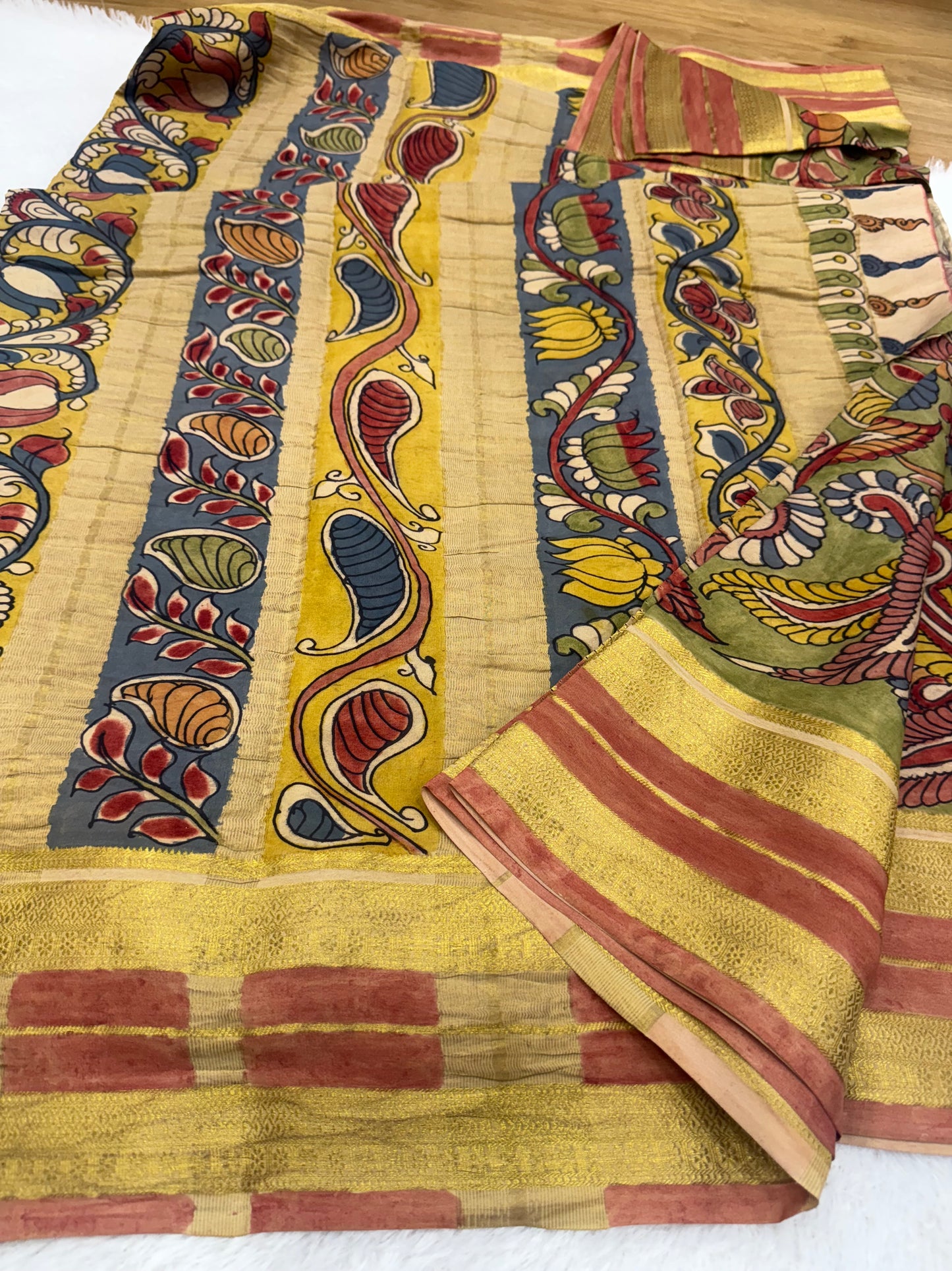 Kalamkari Mysore silk