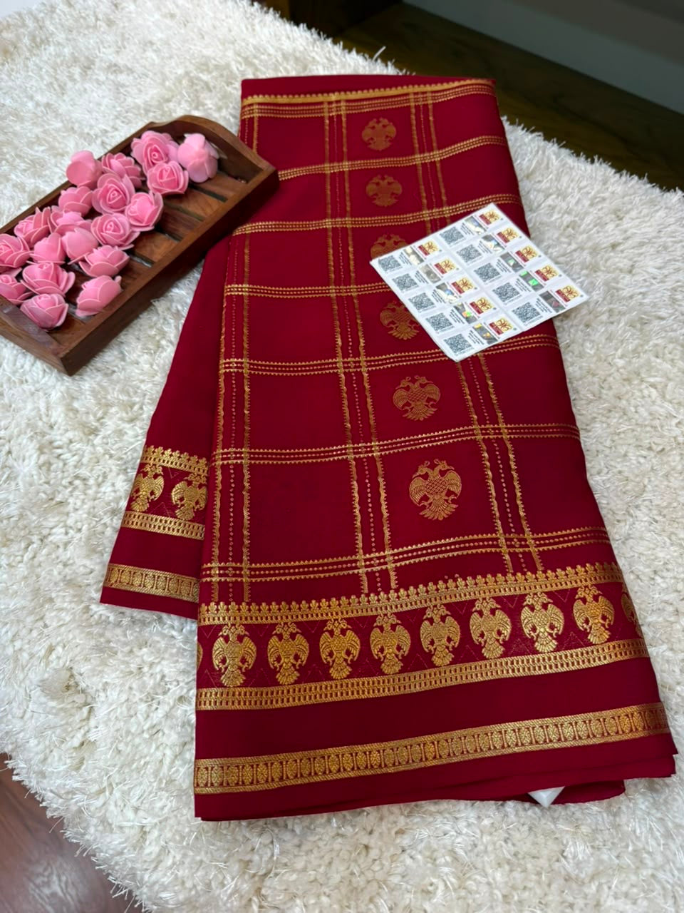 Mysore silk sarees self pattern